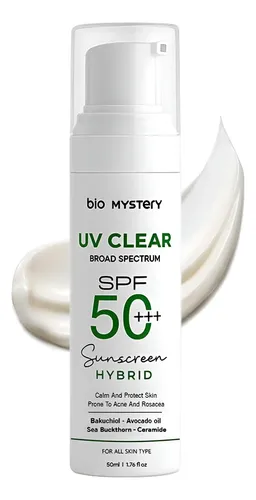 Protector Solar Facial Bio Mystery Spf 50 Para Piel Grasa