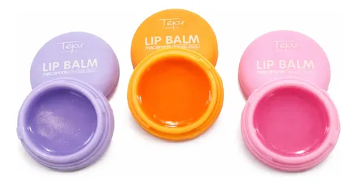 Brillo Balsamo Labial Lip Balm Macarons Tejar X 3 Unidades