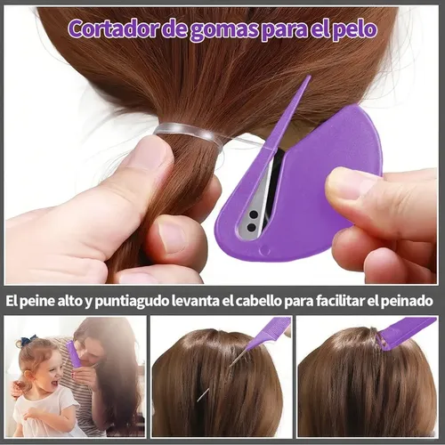 Kit De Ligas Para Peinar Niñas Con Peines Y Accesorios, 32 P
