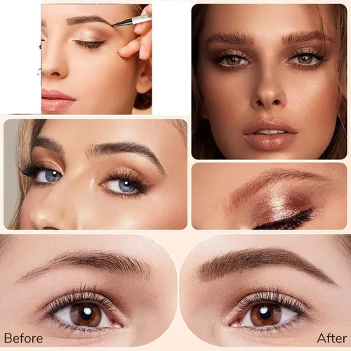 Lápiz Waterproof Para Cejas Fiopet 2 Uds 4 Puntas