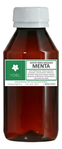Aceite Para Masajes Menta Oleo Relajante 100 Ml Ydel Fragancia Lavanda
