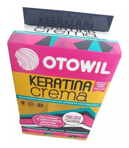 Keratina Crema Otowil Para Nutrición Brillo Intenso X 24 U
