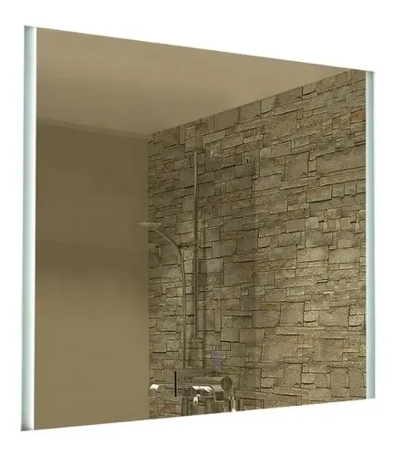 Espejo Cuadrado Con Led Moderno Tactil Baño Pared N°2