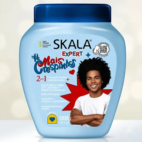 Skala Mais Crespinhos 2 En 1 Tratamiento Crespos Niños 1000g