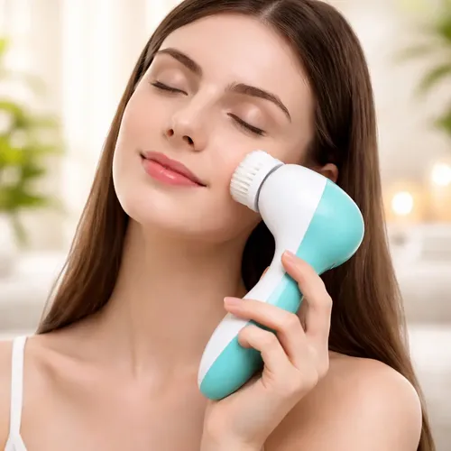 Cepillo Eléctrico Masajeador Facial 3 En 1 A Pilas
