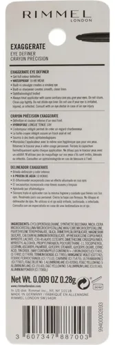 Lápiz De Ojos Rimmel London Exaggerate Marrón Rico 0.57g