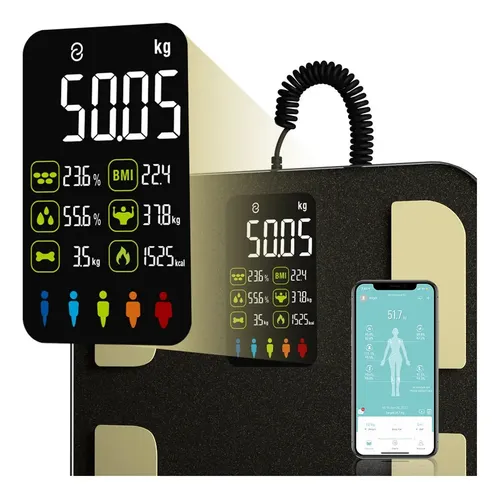 Escala De Bioimpedancia 8 Electrodos Digital Body Scan Bt Zx