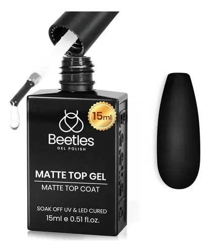 Fijador Mate Gel Beetles 15ml, Acabado Cromo, Sin Limpiar