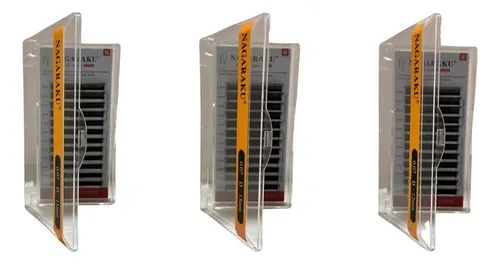 Kit Nagaraku Pestañas Tecnológicas 2d Uu 0.07 Largos 11 Al 13 Mm
