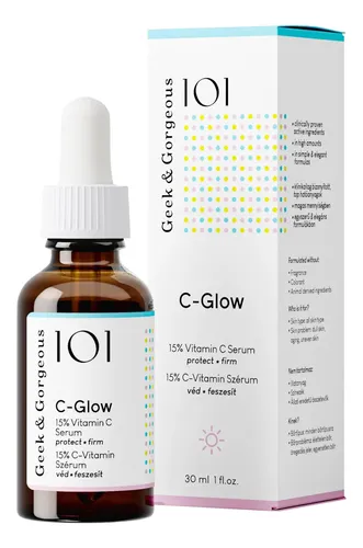 Fccttsérum Geek & Gorgeous C-glow 15% De Vitamina C Y Ácido Todo Tipo De Piel Día/noche