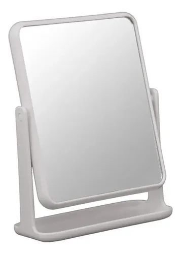Espejo Maquillaje Retractil Portatil Aumento Apoyo Doble Faz