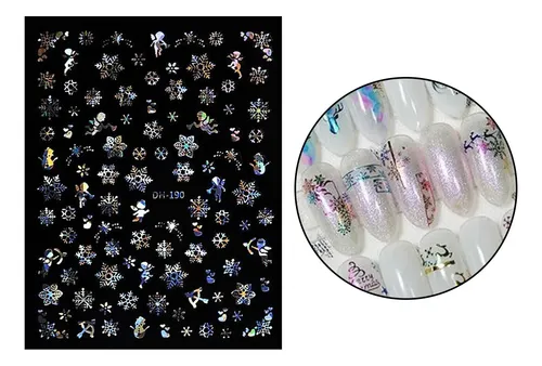 Pegatinas Para Decoración De Uñas Pegatinas Dh-190 Plata