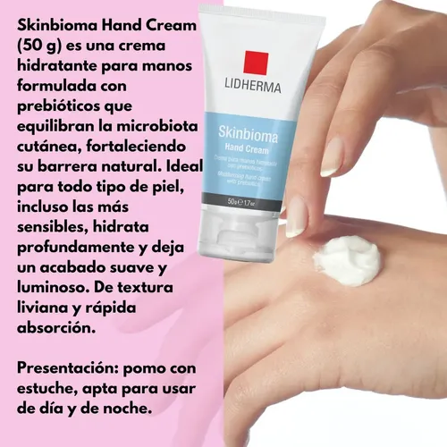 Skinbioma Lidherma Crema Para Manos Hidratante Reparador