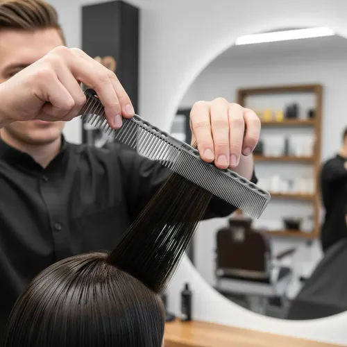 Peine De Corte Peluquería Barberia Paak Mpro 23.5 Cm