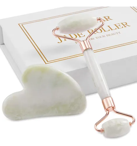 Rodillo Facial Y Gua Sha Xyzbstar Butter Jade