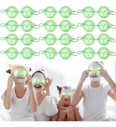 Skicuff 12 Uds Almohadillas Para Ojos De Pepino, Gel