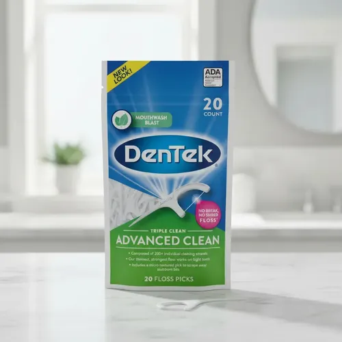 Hilo Dental Con Mango Dentek Advanced Clean 20u
