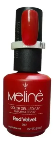 Esmalte de uñas color semipermanente Meliné ESMALTE SEMIPERMANENTE Nude de 15mL de 1 unidades color Red Velvet 940