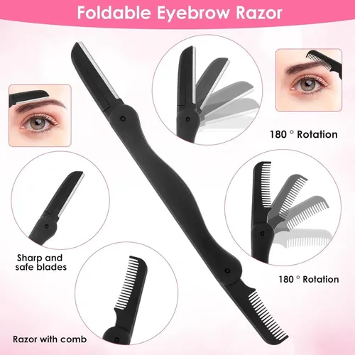 Set De Cuidado De Cejas 5 En 1 Qulkws – Tijeras, Pinzas
