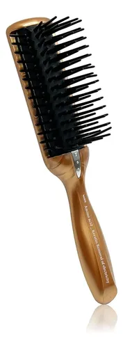 Cepillo Antiestático Para Secador De Pelo, Cepillo De Viaje Marrón.