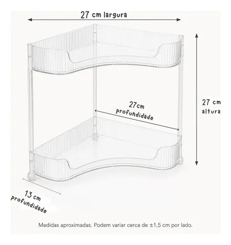 Repisa Organizador 3 Niveles Acrilico Perfumes Maquillaje