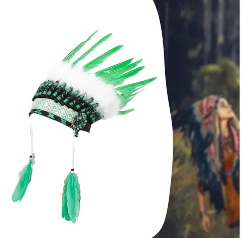 Diadema Tradicional Con Forma De Plumas Para Juegos De Rol