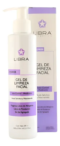 Gel Limpieza Facial Sebo Control 200ml Libra Cosmetica