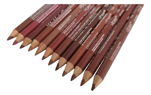 Set De 12 Lapices Delineadores Para Labios Con Vitamina E