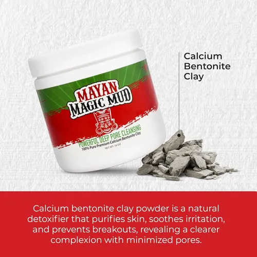 Mascarilla Facial Barro Mágico Maya 454g Bentonita Calcio