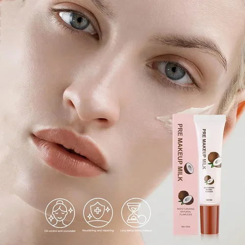 Prebase Facial Hidratante Con Leche De Coco Antes Del Maquil