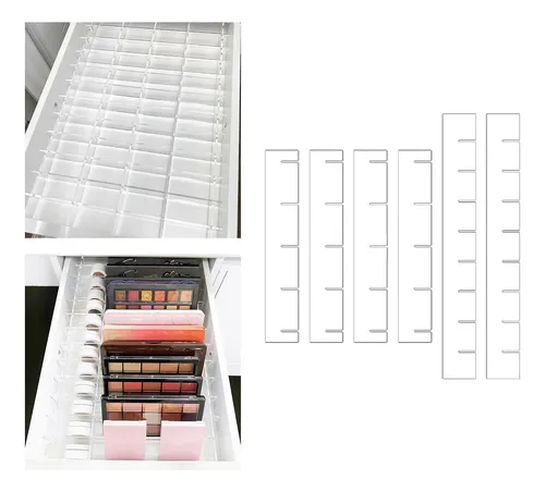 Set De 6 Divisorias Para Gaveta De Maquiagem Branco