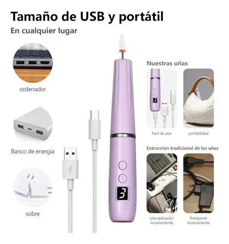 Fzh1 Taladro De Uñas Eléctrico Inalámbrico Lima De Uñas