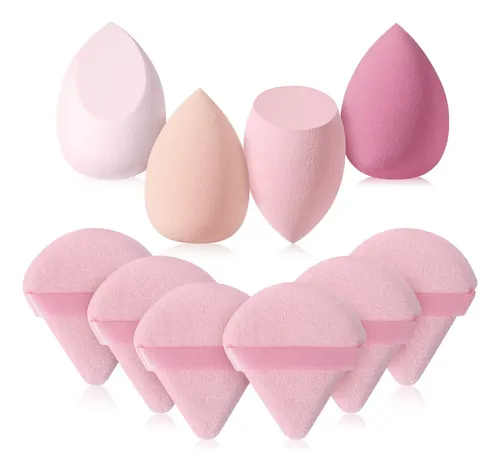 Esponjas Y Borlas Triangulares Para Maquillaje Líquido Y Pol