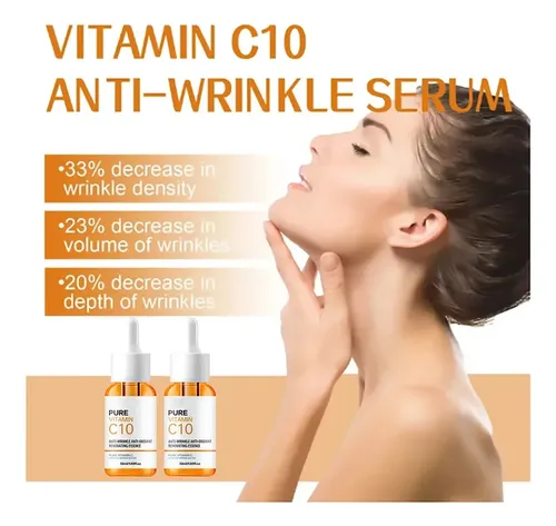 Esencia Facial De Vitamina C, Ácido Hialurónico, Suero Ilumi
