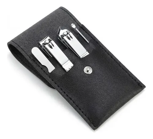 Kit De Manicura 4 En 1 Acero Al Carbono Estuche Portatil U