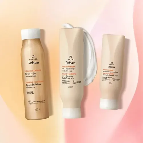 Natura Tododia Durazno Almendra Crema para Peinar Nutritiva 180ml