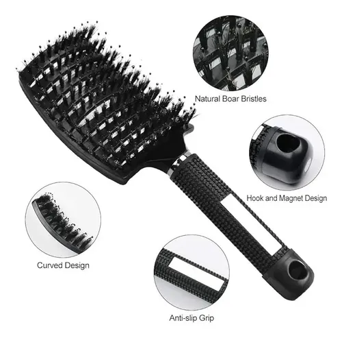 Cepillo Para Cabello/peine De Peluqueria De Curvo Masaje &ai
