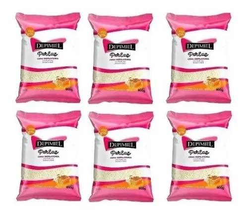 Cera Depilatoria Depimiel Sistema Español Perlas 800gr X6