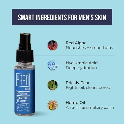 Spray Fijador Hidratante Yaan Con Algas Rojas Y Pera 60 G