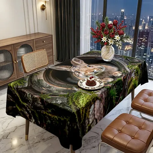 Pestaña Decorativa De Comedor Con Forma De Conejo Asomándose