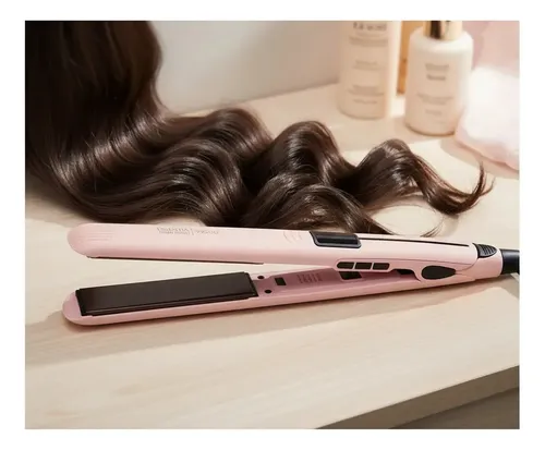 Planchita Plancha De Pelo Essentia Thermo Protect Viggo Rosa