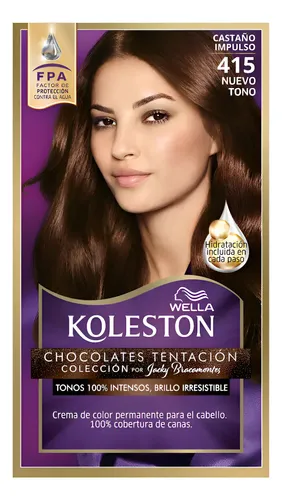 Kit Tintura Perm- Tratamiento Hidratante 415 Impulso Castaño