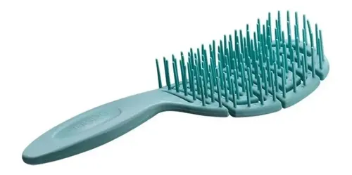 Cepillo De Cabello Maya Para Desenredar P/ Rulos Dompel Color Verde