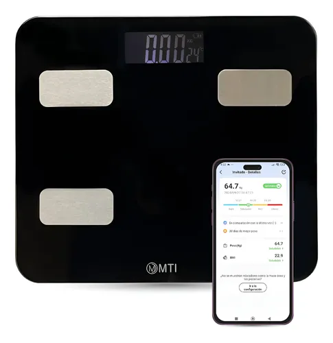 Balanza Digital Baño Mti Bluetooth Personal Corporal 180kg