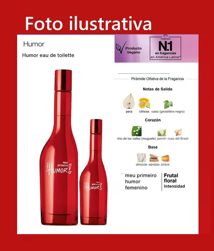 Perfume Humor 1 Meu Primeiro Humor 75ml Natura Vegano