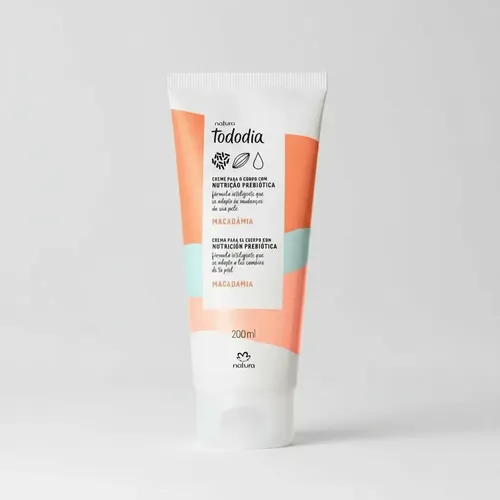 Crema Corporal Natura Tododia Con Nutrición Prebiótica que se adapta a los Cambios de la Piel Macadamia 200 ML