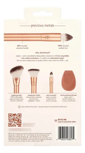 Kit De Brochas De Maquillaje Ecotools Precious Metals Face,