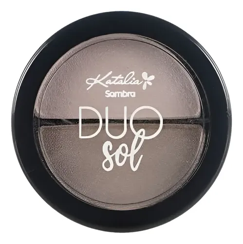 Sombra De Ojos Compacta Duo Sol Katalia Color 04- Gris