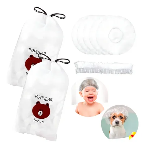 Fundas Elásticas Protectoras Renkai Gorro Baño Bebé 0-24 Meses Transparente