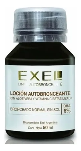Loción Autobronceante 6% Sin Color Bronceado Exel 50ml X2